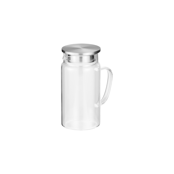 Carafe en borosilicate et couvercle inox - 1,5 L