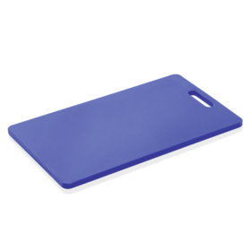 Planche à découper HACCP bleue polyéthylène 40 x 25 x 1,2 cm – Avec poignée