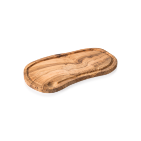 Planche de service en olivier avec rainure - 40 x 20 x 2 cm