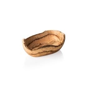 Récipient de service en olivier - 30 x 18 x 11 cm