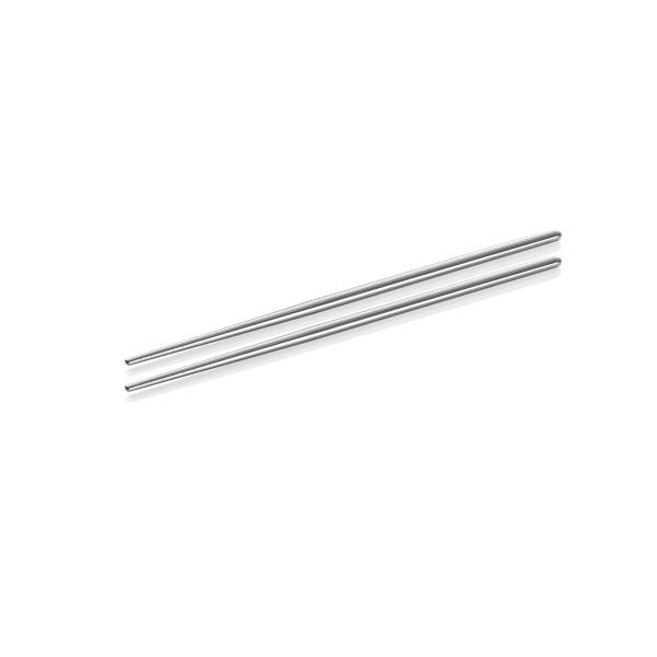 Baguettes inox chromé - 22,5 cm (lot de 12)