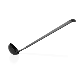 Pochon de service à sauces inox chromé - 33 cm - 35 ml - PVD noir