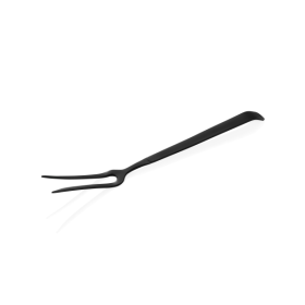 Fourchette de service à viande inox chromé - 32,5 cm - PVD noir