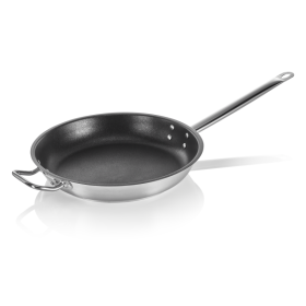 Poêle antiadhésive en acier chrome-nickel Ø 36 cm