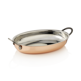 Plat de service en cuivre - 25 x 18 x 3,5 cm