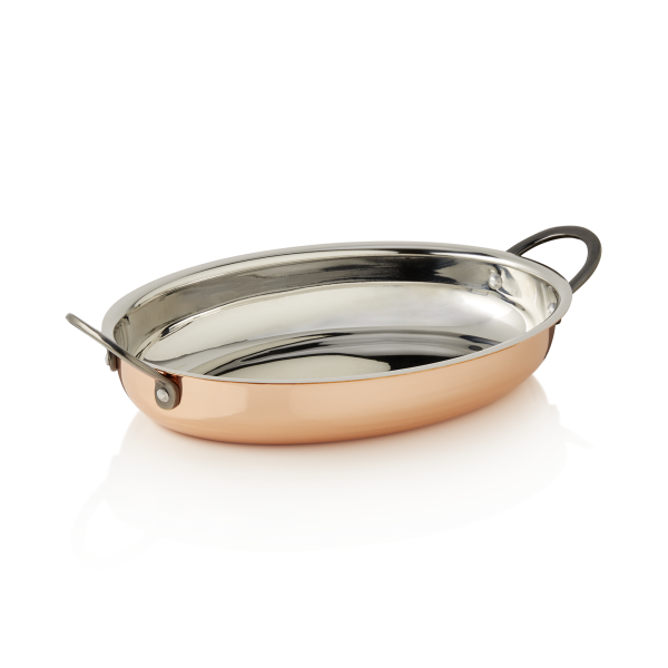 Plat de service en cuivre - 25 x 18 x 3,5 cm