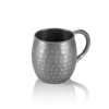 Mug Moscow Mule inox chromé martelé - 450 ml - PVD vintage (lot de 2)