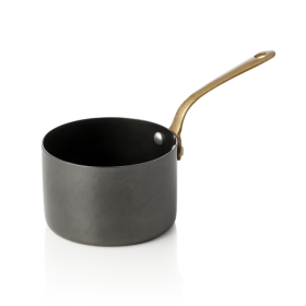 Mini-casserole de service acier chrome-nickel - Ø 9 cm - PVD noir