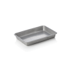 Plat rectangulaire de service en acier chrome-nickel - 23 x 16,5 x 3 cm - Vintage