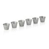 Pot à sauce en acier chrome-nickel - 60 ml - Vintage (lot de 6)