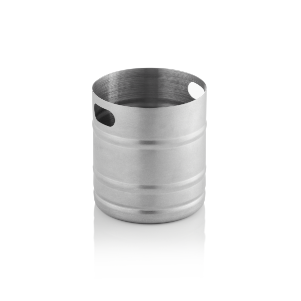 Baril à couverts en acier chrome-nickel - Ø 12 cm