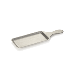 Plateau de service inox 18/8 avec manche - 33 cm