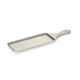 Plateau de service inox 18/8 avec manche - 43 cm