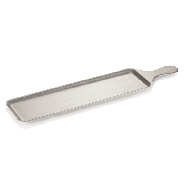 Plateau de service inox 18/8 avec manche - 53 cm