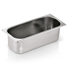 Bac à glace en acier chrome-nickel - 36 x 16 x 12 cm