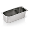Bac à glace en acier chrome-nickel - 36 x 16 x 12 cm