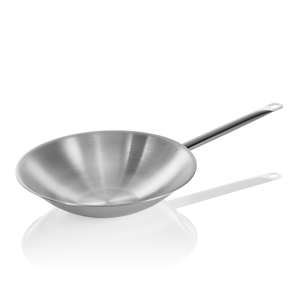 Wok inox 18/10 Ø 38 cm – Fond plat