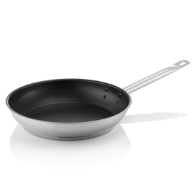 Poêle inox 18/10 Ø 24 cm – Revêtement antiadhésif PPTE
