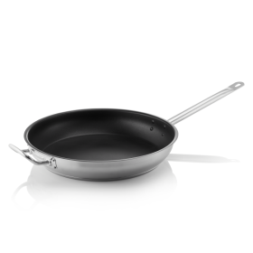 Poêle inox 18/10 Ø 40 cm – Revêtement antiadhésif PPTE