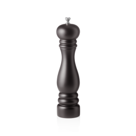 Moulin à sel en bois noir mat vernis - 25 cm