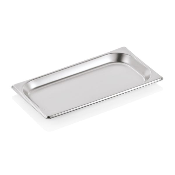 Bac gastro GN 1/3 inox 18/8 – Profondeur 20 mm