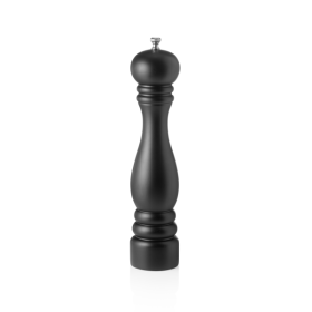 Moulin à poivre en bois noir mat vernis - 30 cm