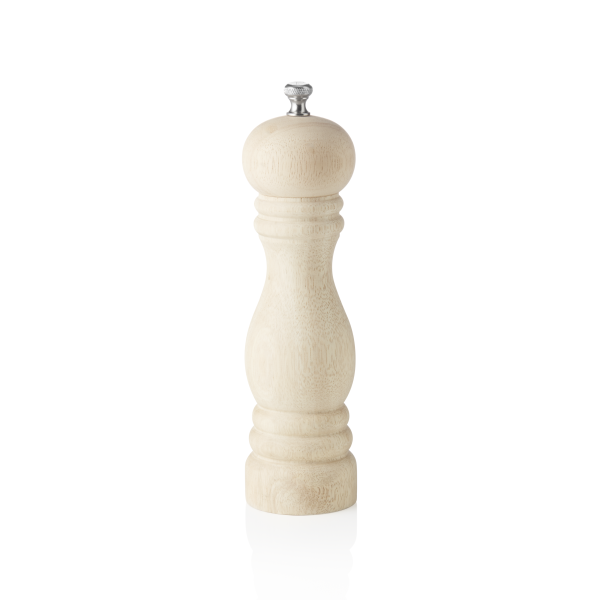 Moulin à poivre en bois mat non traité - 20 cm