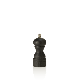 Moulin à sel en bois et inox - 14 cm