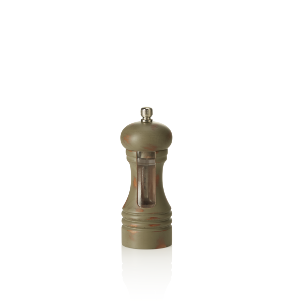 Moulin à sel bois vintage - 15 cm