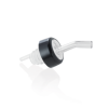 Bouchon bec verseur en plastique transparent - 10 cm (lot de 12)