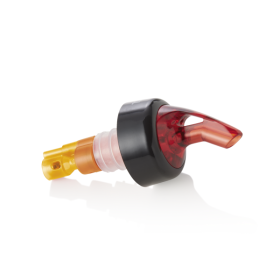 Bec verseur en plastique orange - 9,5 cm - 15 ml (lot de 12)