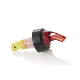Bec verseur en plastique jaune - 9,5 cm - 15 ml (lot de 12)