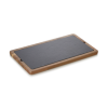 Planche de service en bois d'acacia et plaque en ardoise - 35 x 20 cm