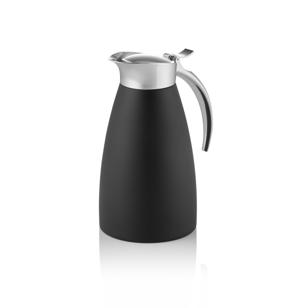 Pichet isotherme inox 18/8 noir - 0,6 L - Hauteur 19,5 cm