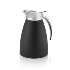 Pichet isotherme inox 18/8 noir - 1 L - Hauteur 20,5 cm