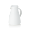 Pichet isotherme en polypropylène blanc - 0,7 L - Hauteur 19,5 cm