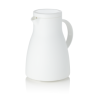 Pichet isotherme en polypropylène blanc - 1 L - Hauteur 22 cm