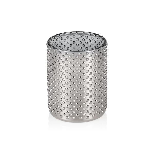 Photophore en verre - Nubs Métallic Cylinder