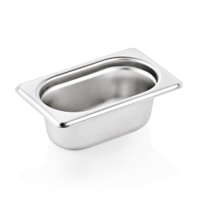 Bac gastro GN 1/9 inox 18/8 – Profondeur 65 mm