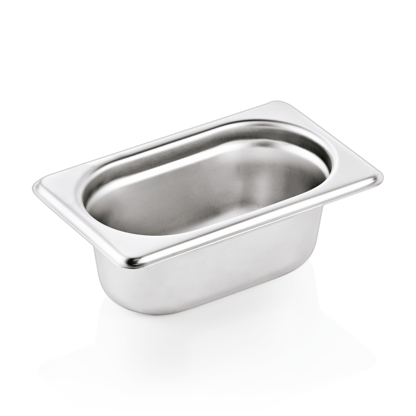 Bac gastro GN 1/9 inox 18/8 – Profondeur 65 mm