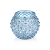 Photophore en verre - Ball Acier Blue