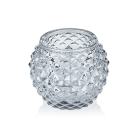 Photophore en verre - Balle Smoke Grey