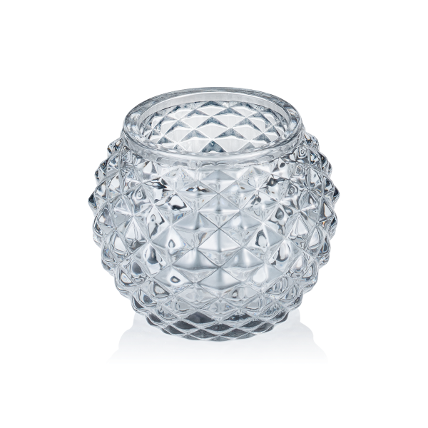 Photophore en verre - Balle Smoke Grey