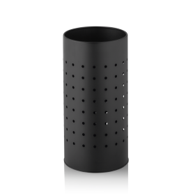 Porte-parapluies en métal noir - Ø 24 cm - Hauteur 48 cm