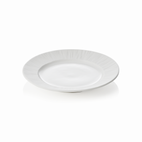Assiette plate en porcelaine Ø 16,5 cm - Série Shiro (lot de 6)