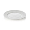 Assiette plate en porcelaine Ø 22 cm - Série Shiro (lot de 4)