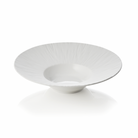 Assiette à pâtes en porcelaine Ø 24 cm - Série Shiro (lot de 3)