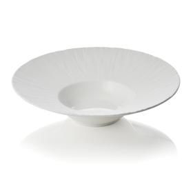 Assiette à pâtes en porcelaine Ø 27,5 cm - Série Shiro (lot de 2)