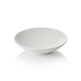 Assiette creuse en porcelaine - Ø 19 cm - 500 ml - Série Shiro (lot de 4)