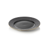Assiette plate en porcelaine - Ø 22 cm - Série Kuro (lot de 4)